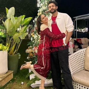 BLOGGERS FAV ZARA RED SEQUIN DRESS